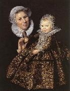 Catharina Hooft with her Nurse, Frans Hals
